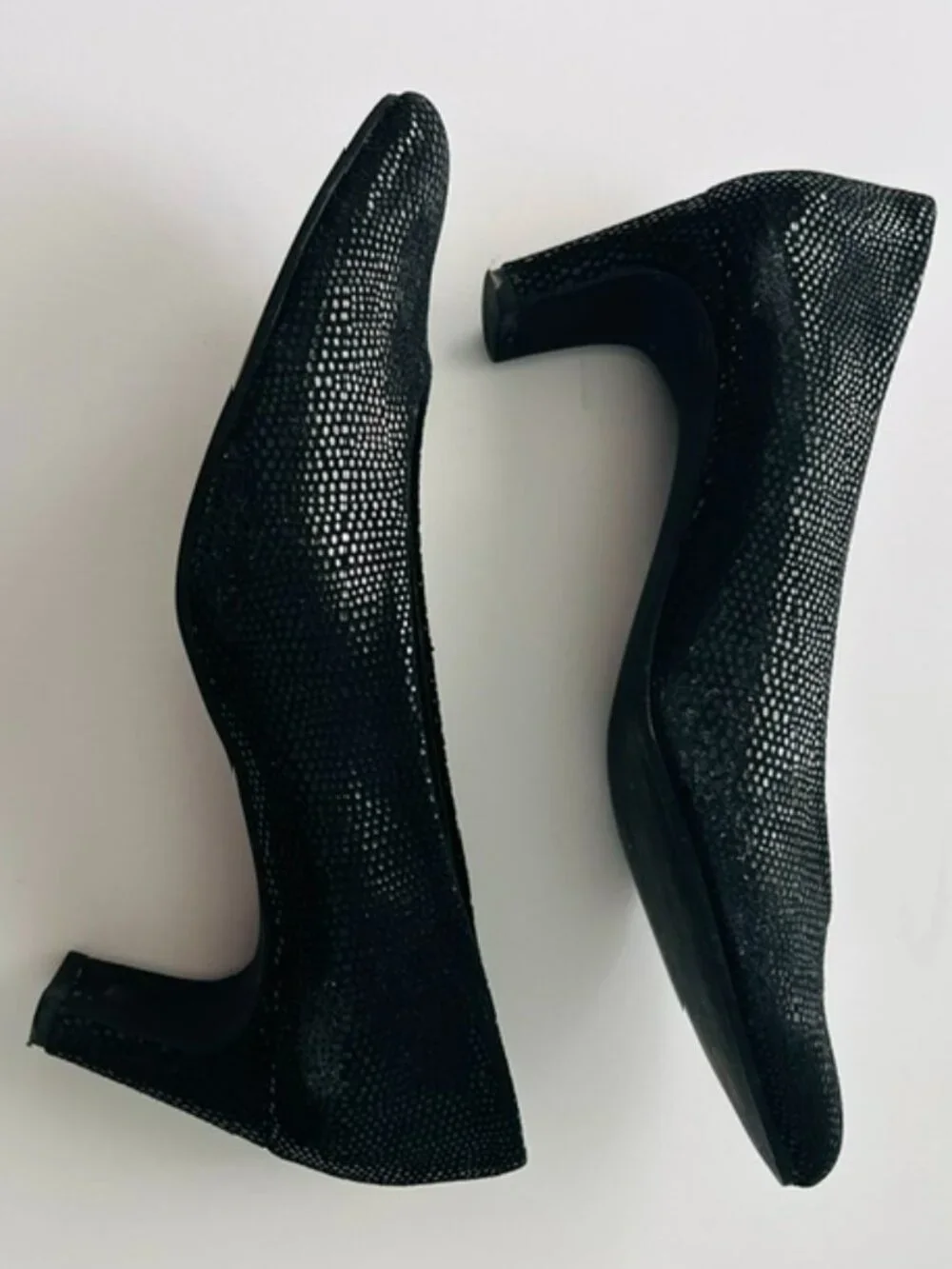Vaneli Women's Dune Black Suede Heeled Shoes, Size 8M